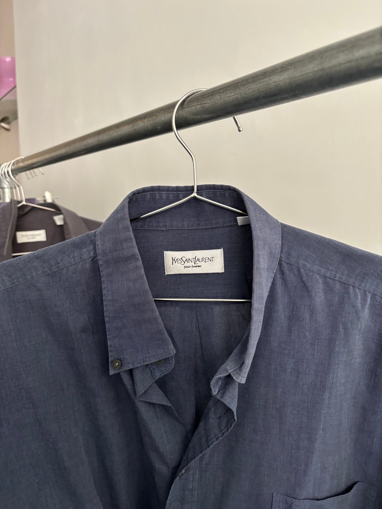 Navy Blue Fireman Clasp Shirt