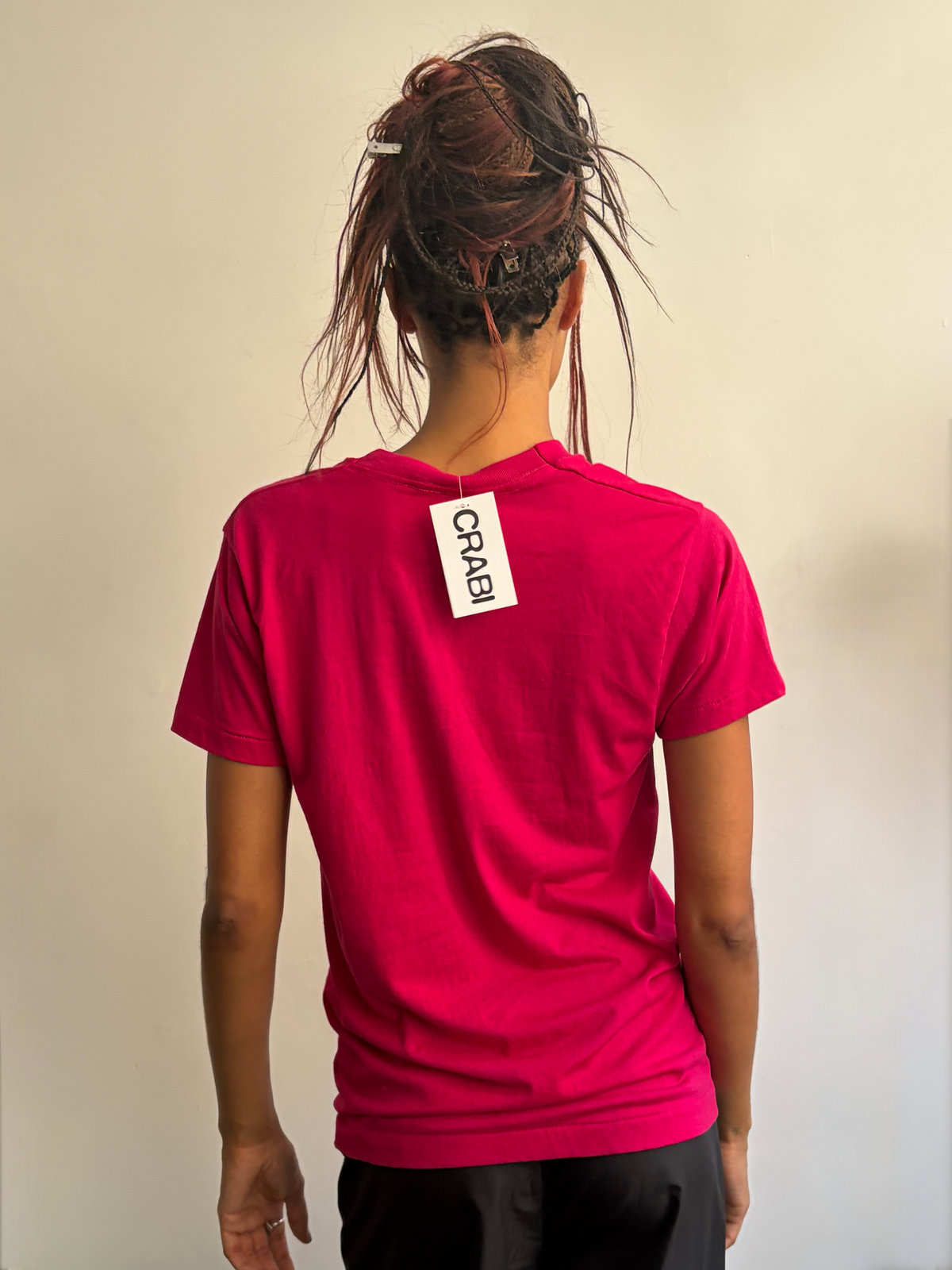 Hot Pink Single Stitch Tee