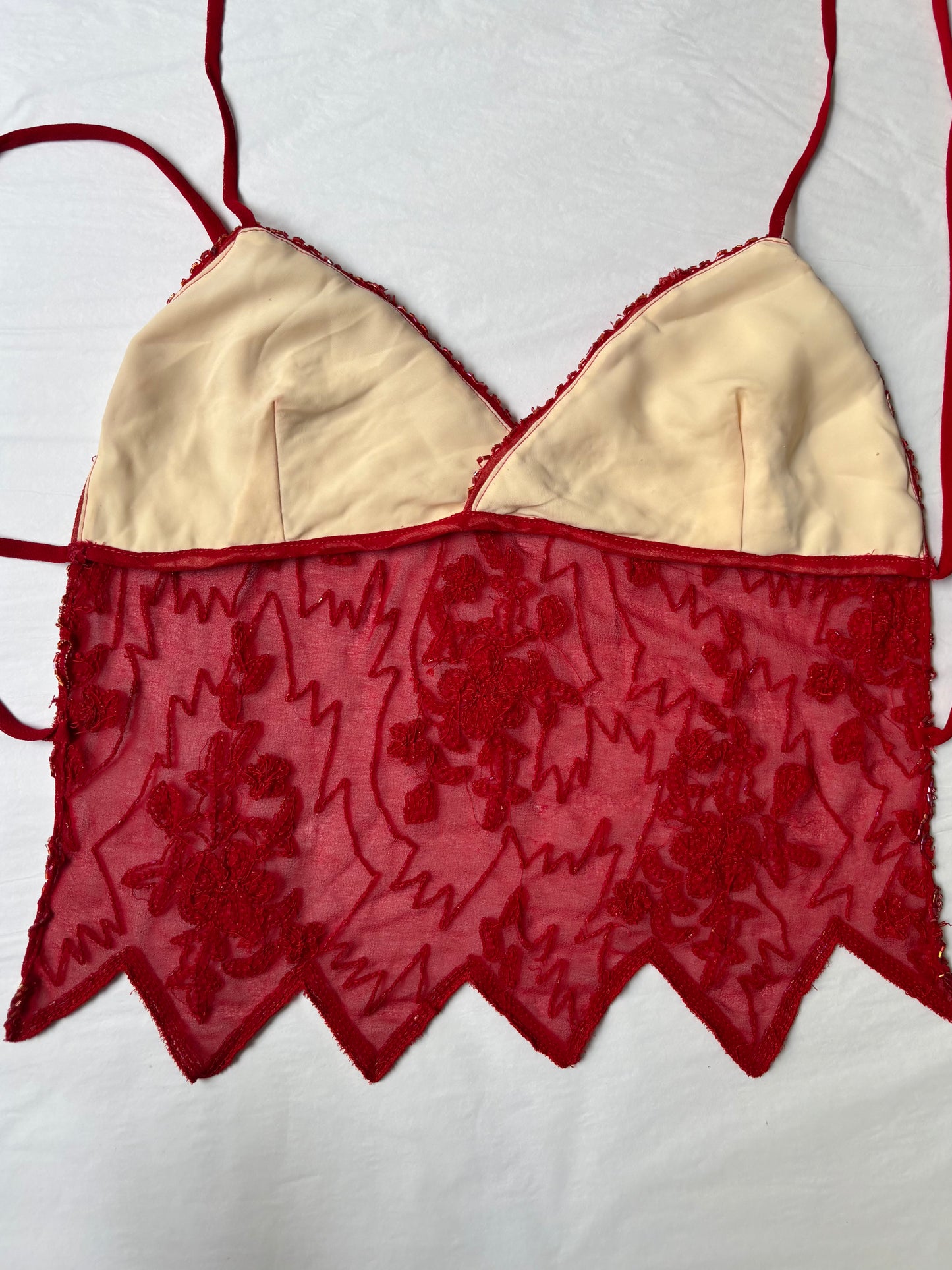 Red Beaded Halter