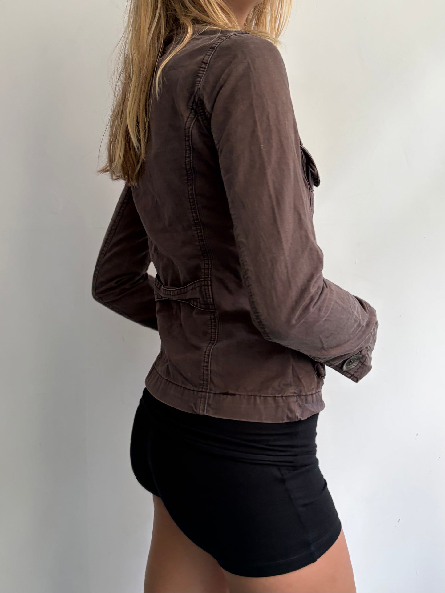 Brown Cargo Shirt