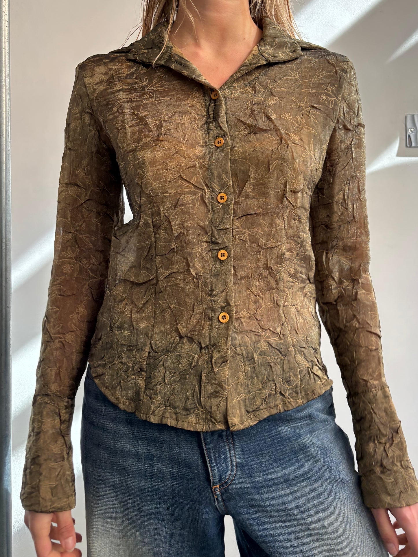 Sheer Khaki Shirt