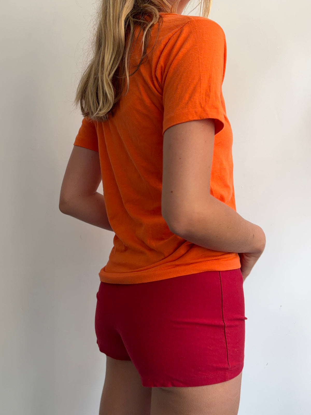 Bright Orange Graphic Tee