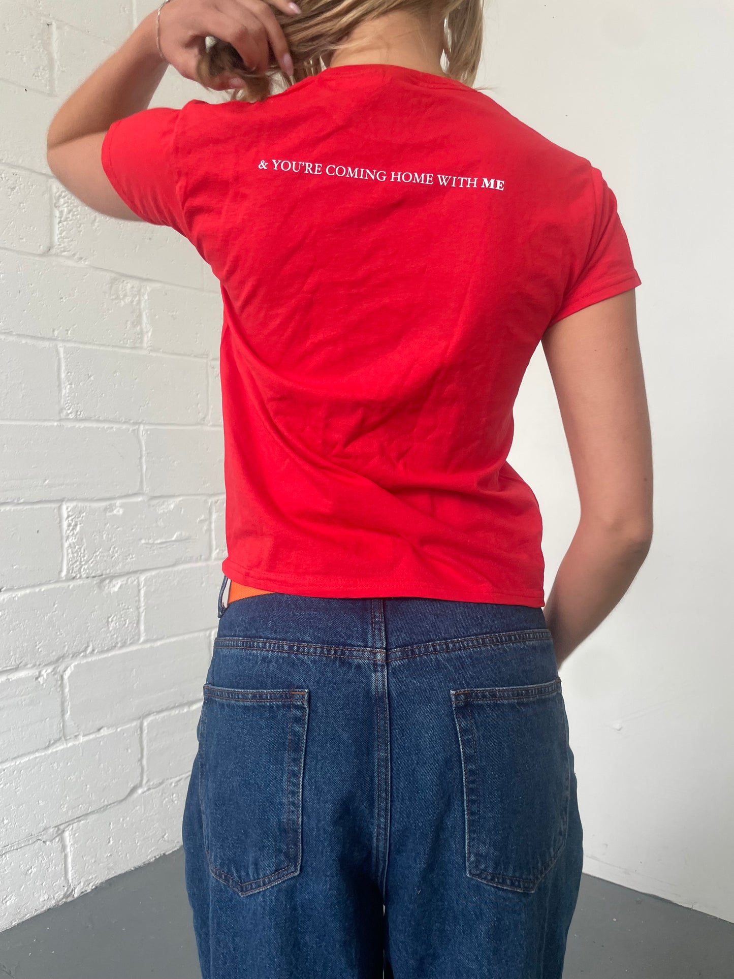 It's Coming Home Baby Tee Red