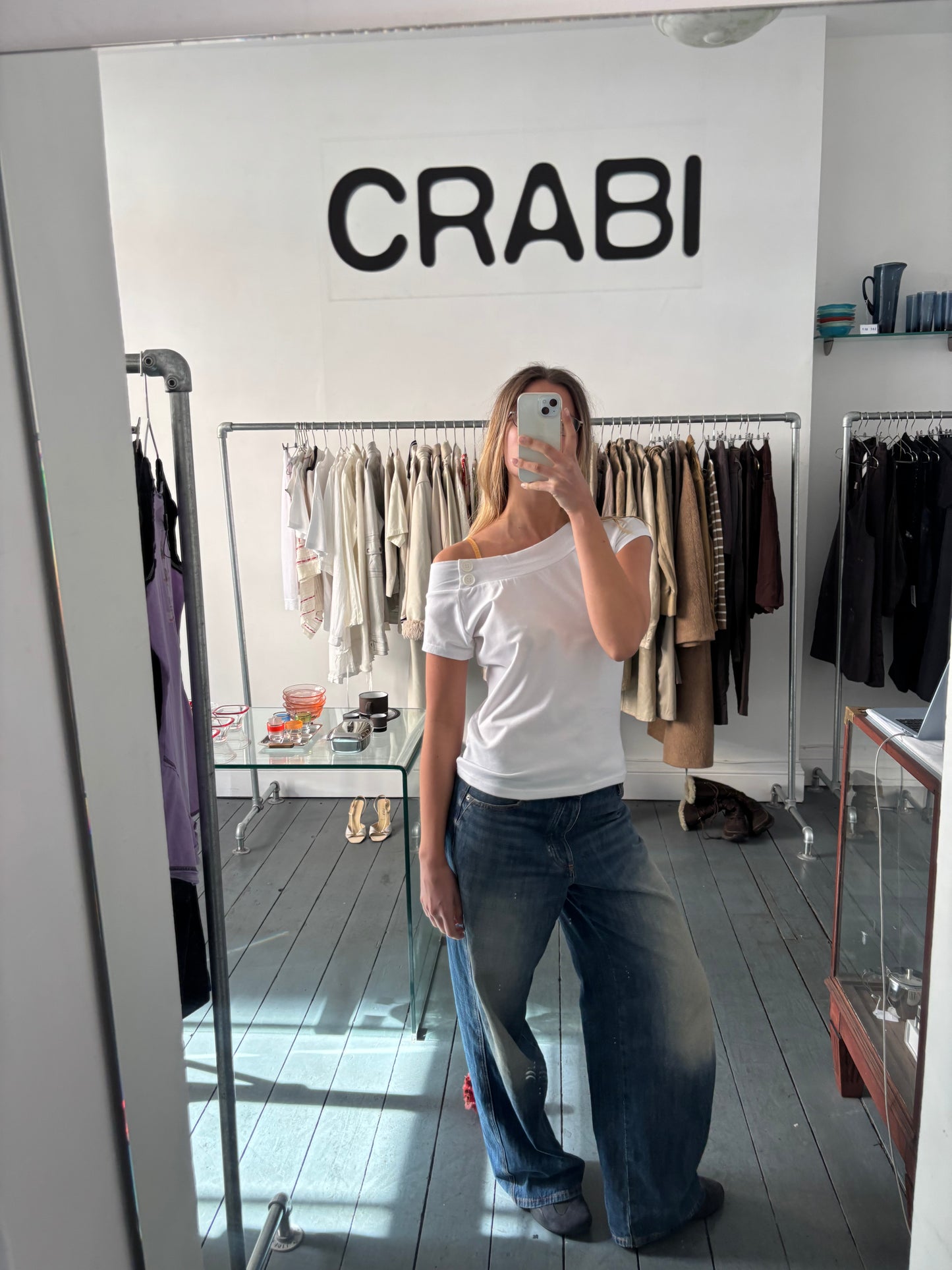White Off Shoulder Top