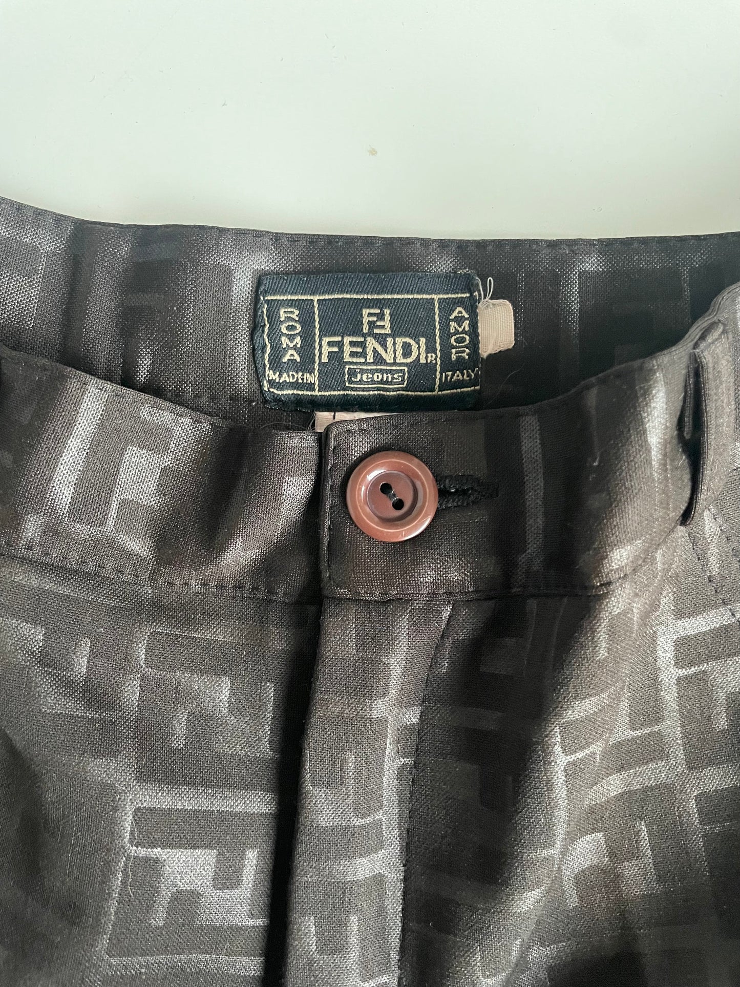 Fendi Zucca Monogram Trousers