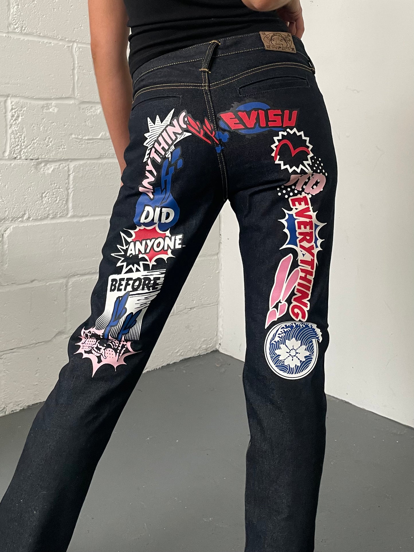 Evisu Graphic Print Jeans