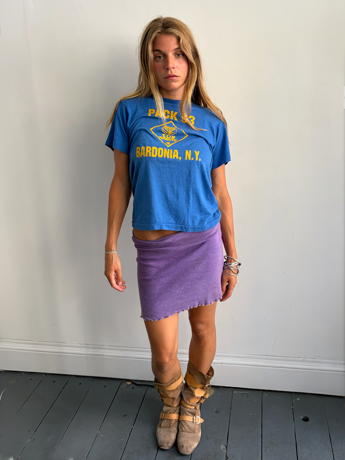 Bright Blue Graphic Tee