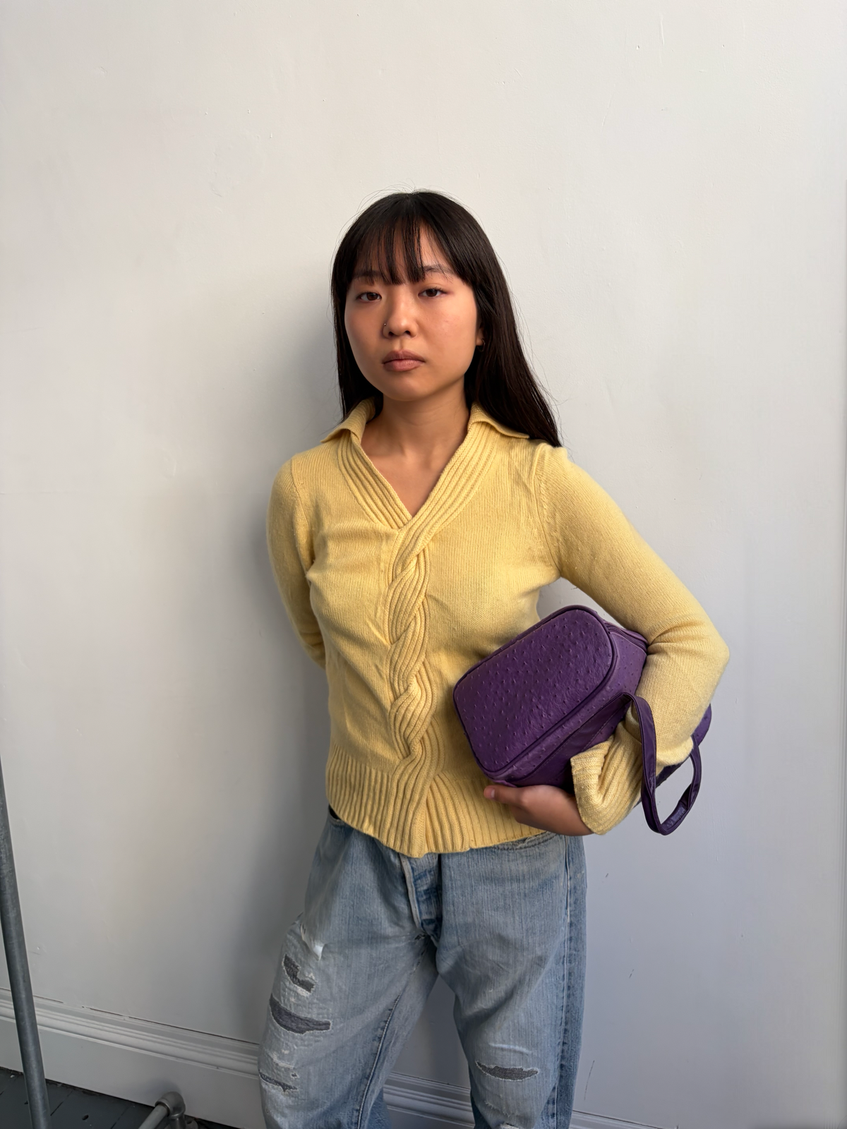 Yellow Burberry Jumper