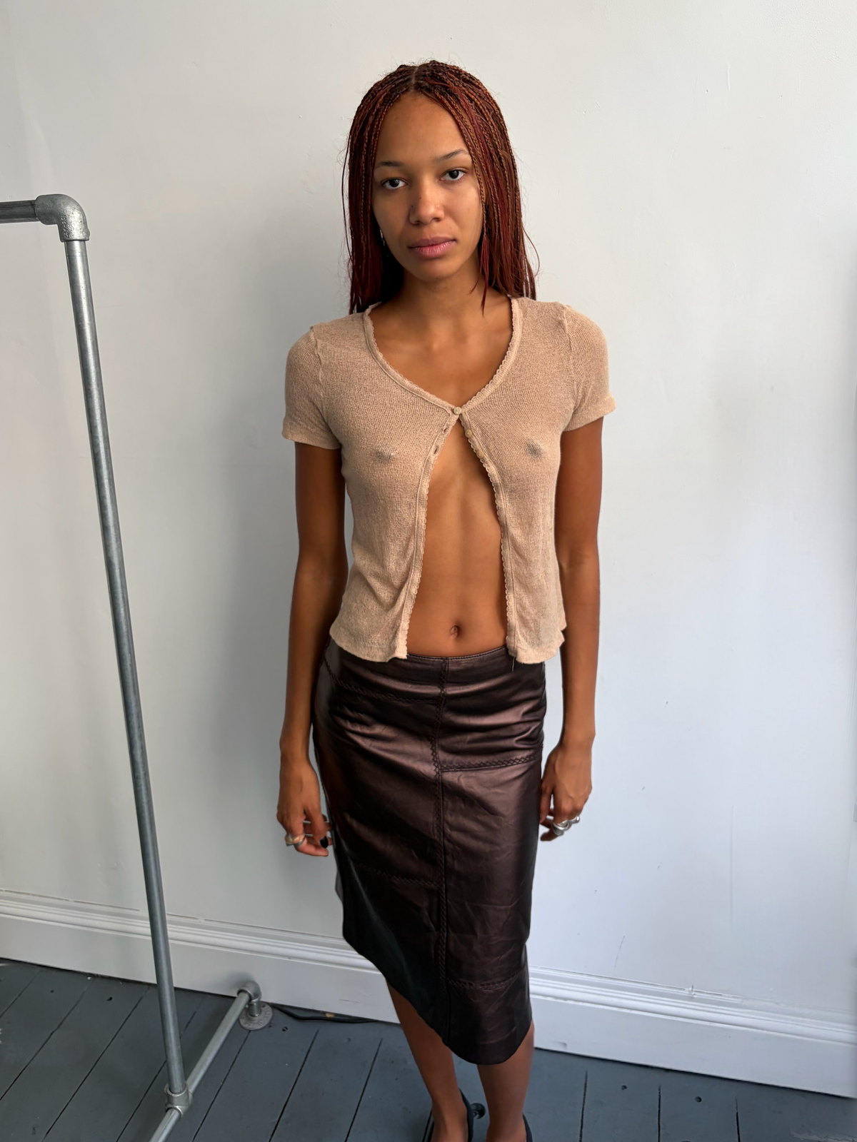 Sheer Short Sleeve Cardigan