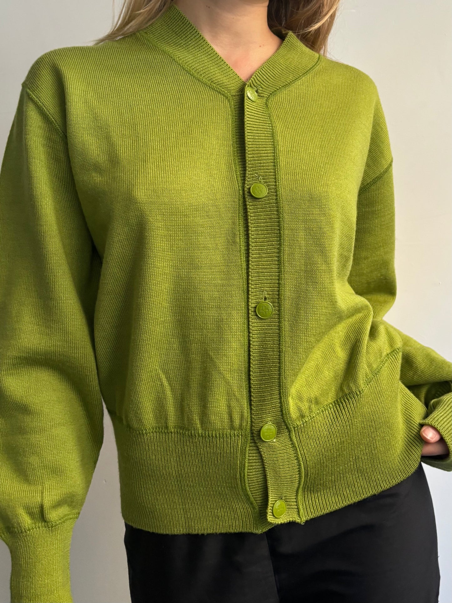 Junior Gaultier Green Cardigan