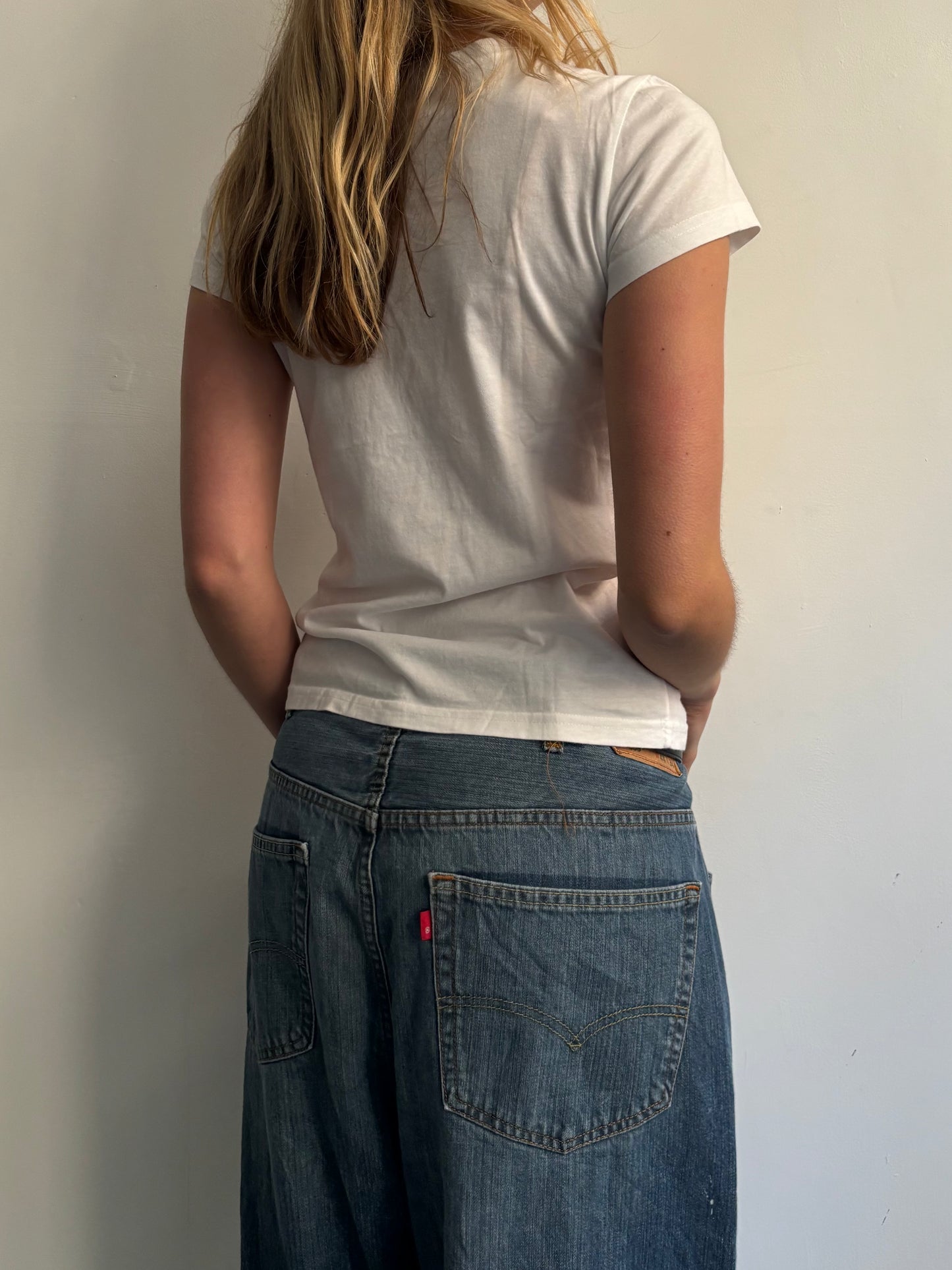 White Vintage Baby Tee