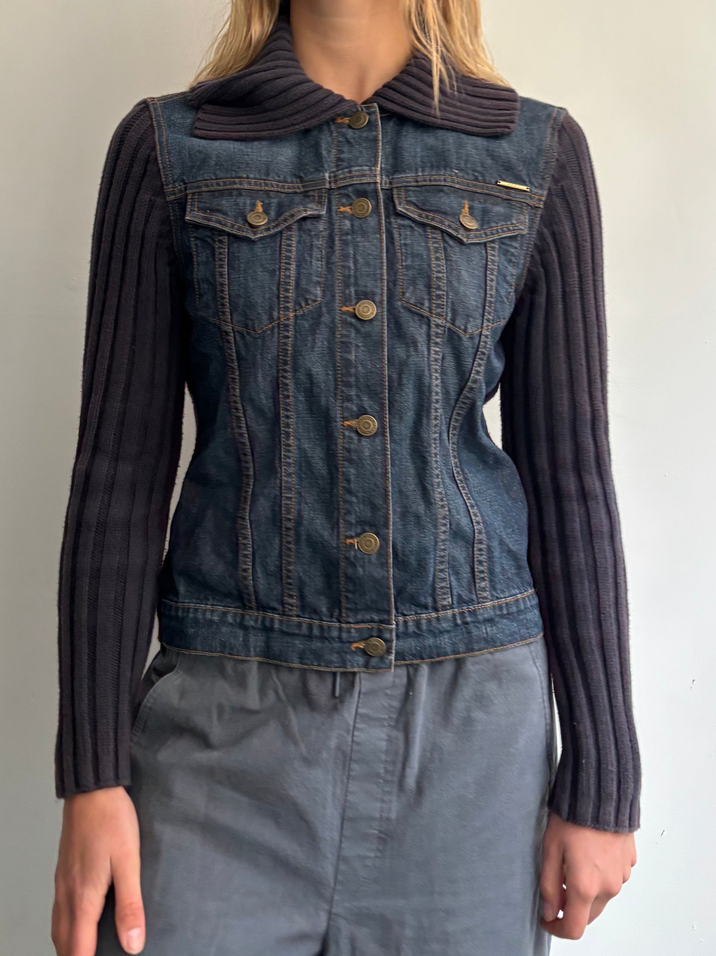 Denim and Knit Jacket