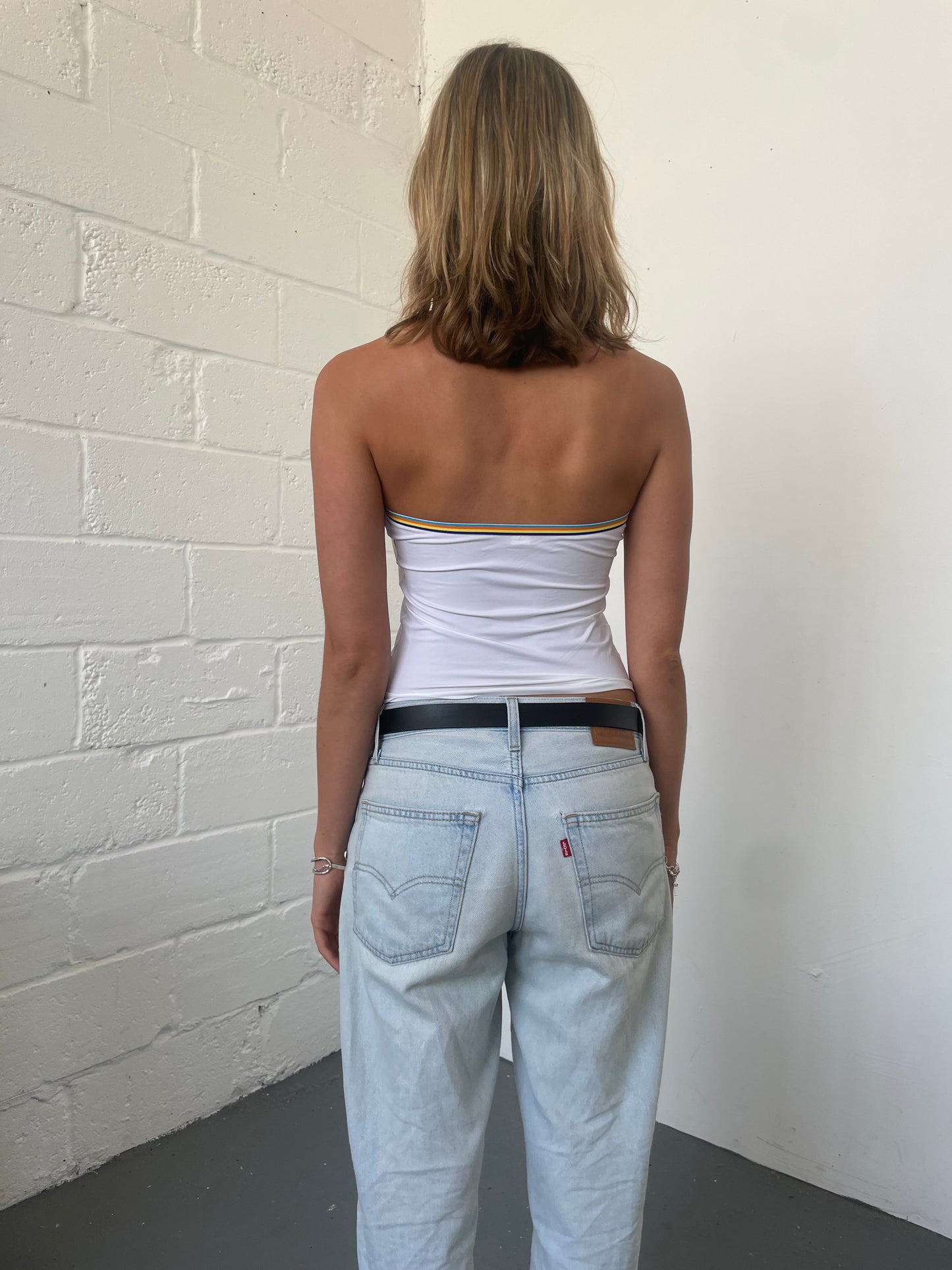 Slinky White Halter