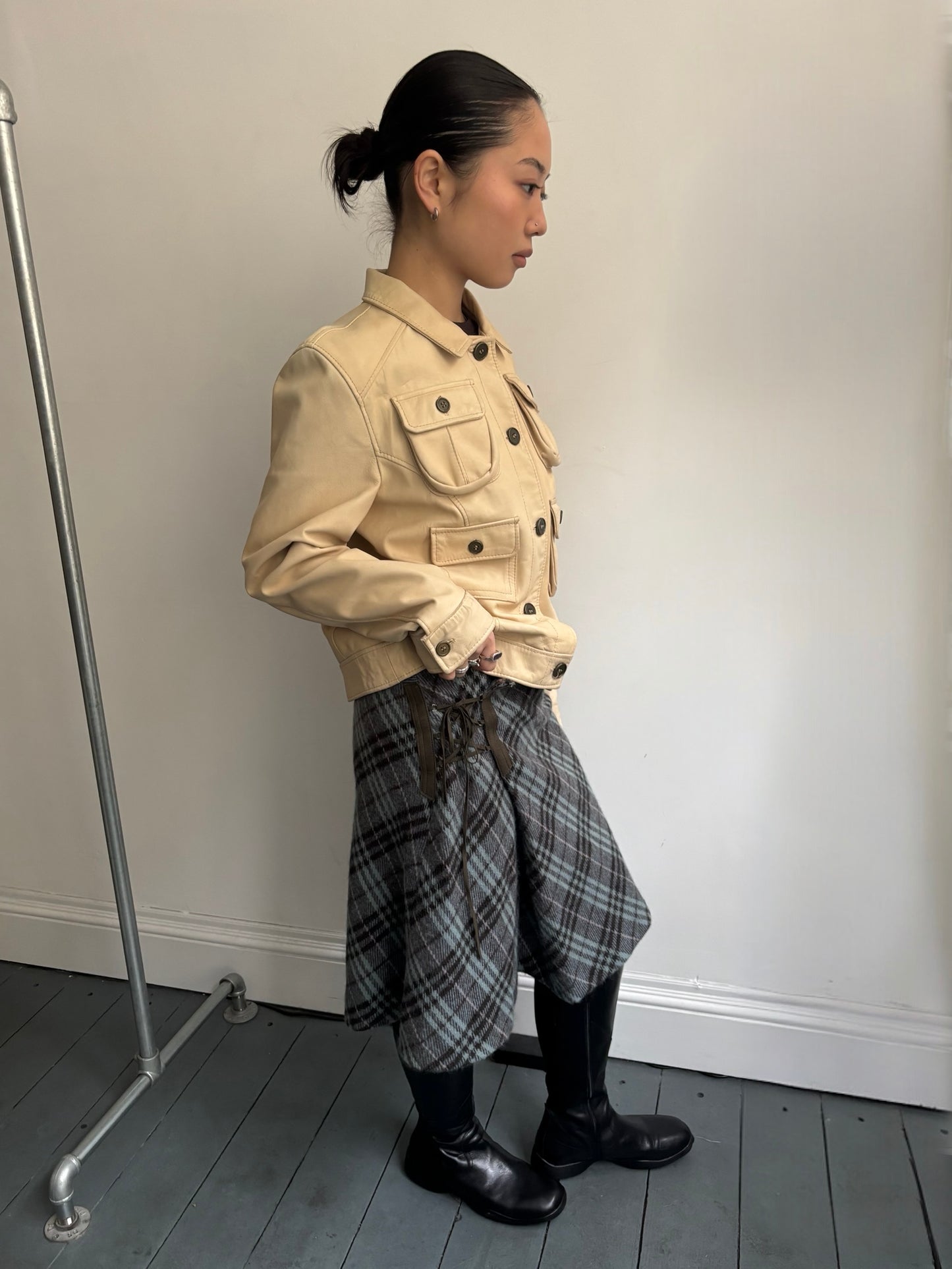 Burberry Tartan Wool Skirt