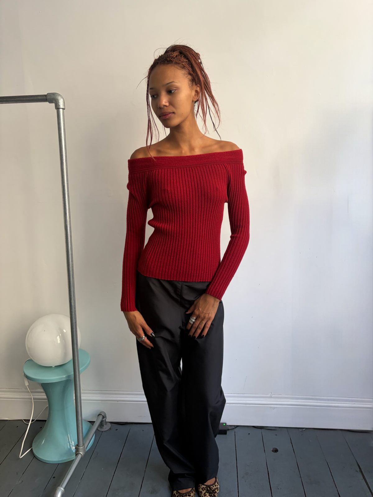 Jean Paul Gaultier Dark Red Knit