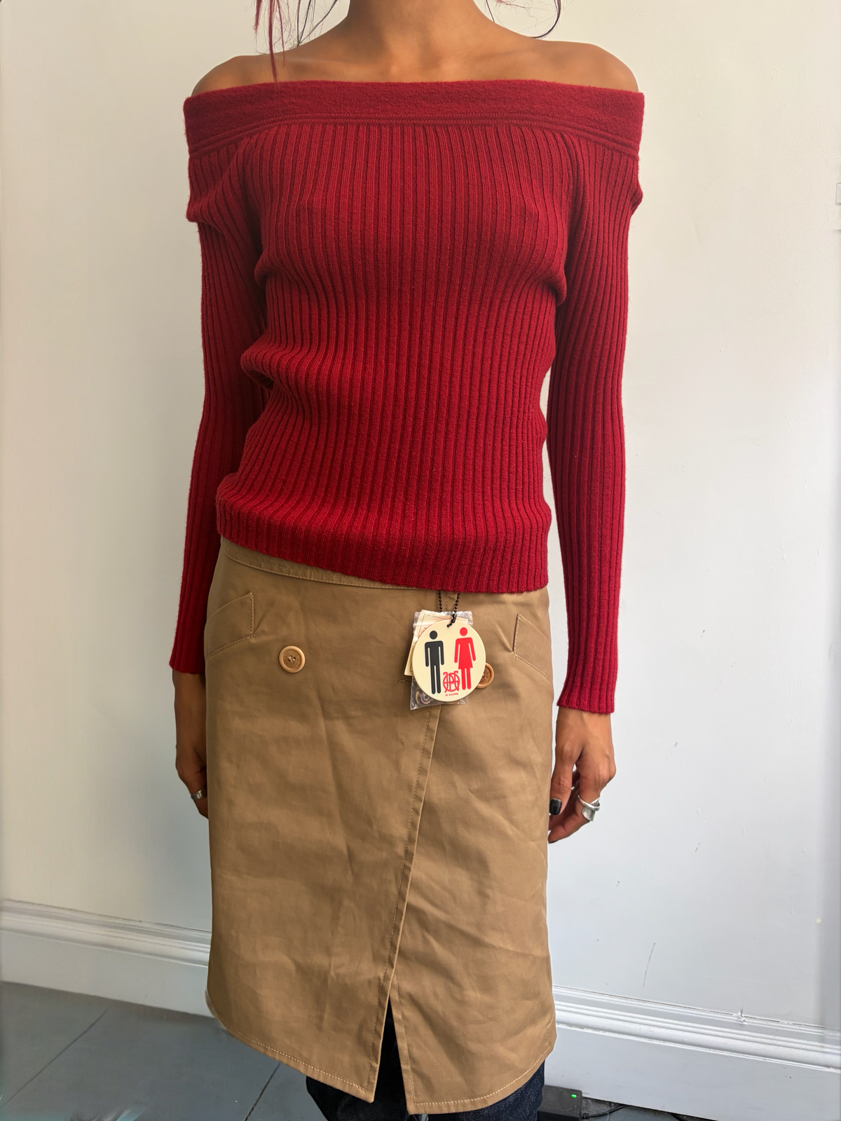 Jean Paul Gaultier Dark Red Knit