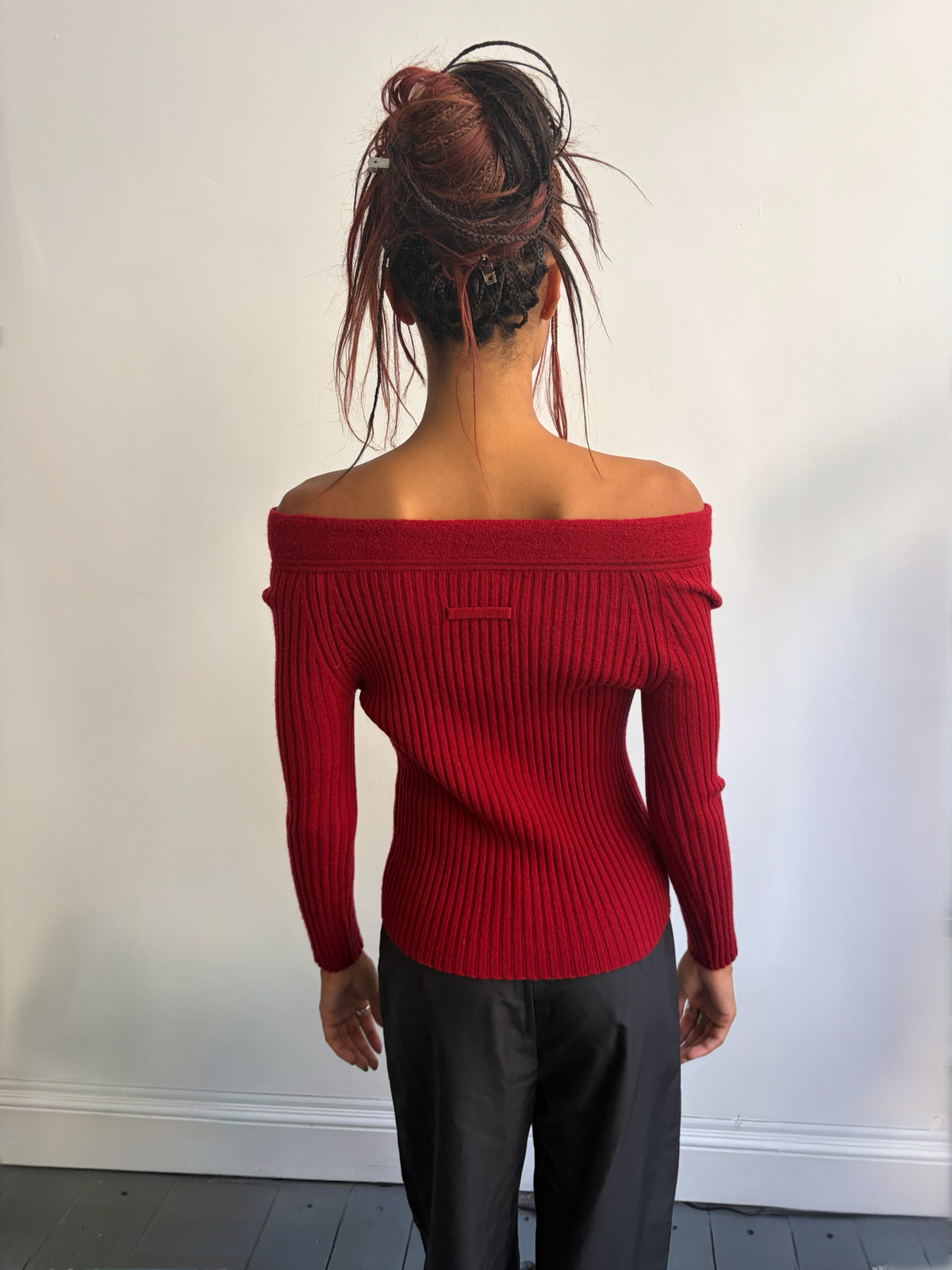 Jean Paul Gaultier Dark Red Knit