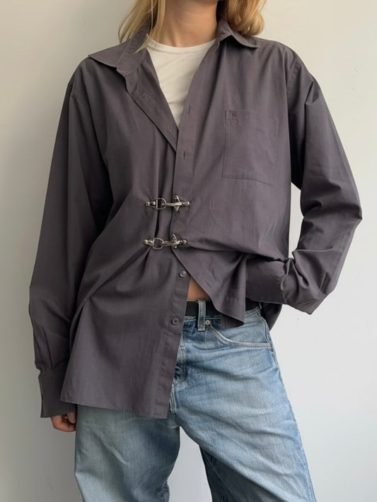 Dark Grey Fireman Clasp Shirt