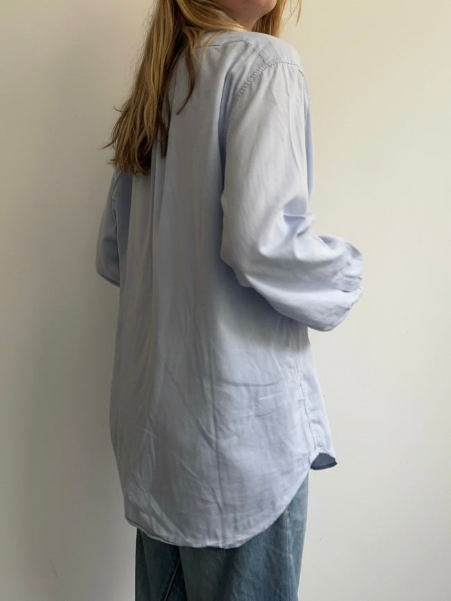 Armani Blue Fireman Clasp Shirt