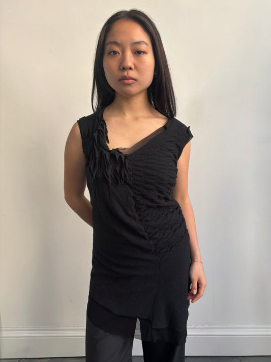 Asymmetric Black Dress