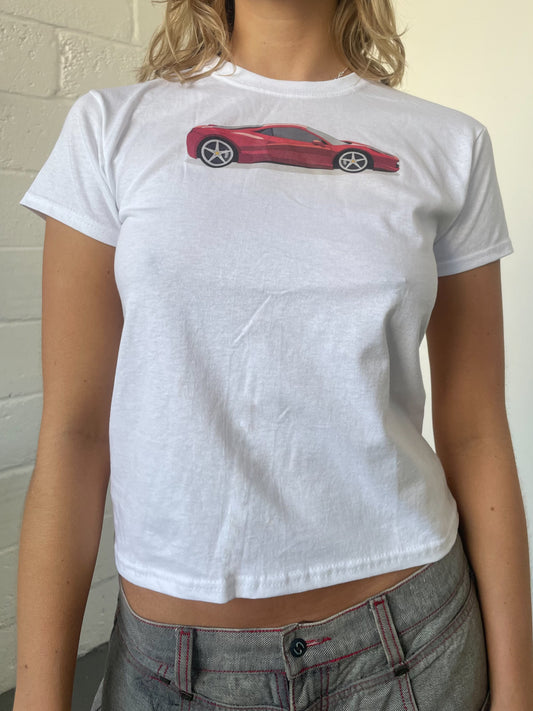 Car Print Baby Tee