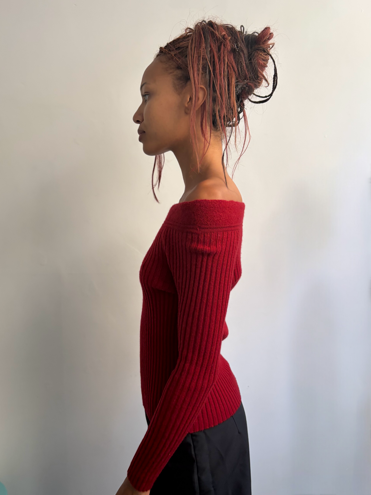 Jean Paul Gaultier Dark Red Knit