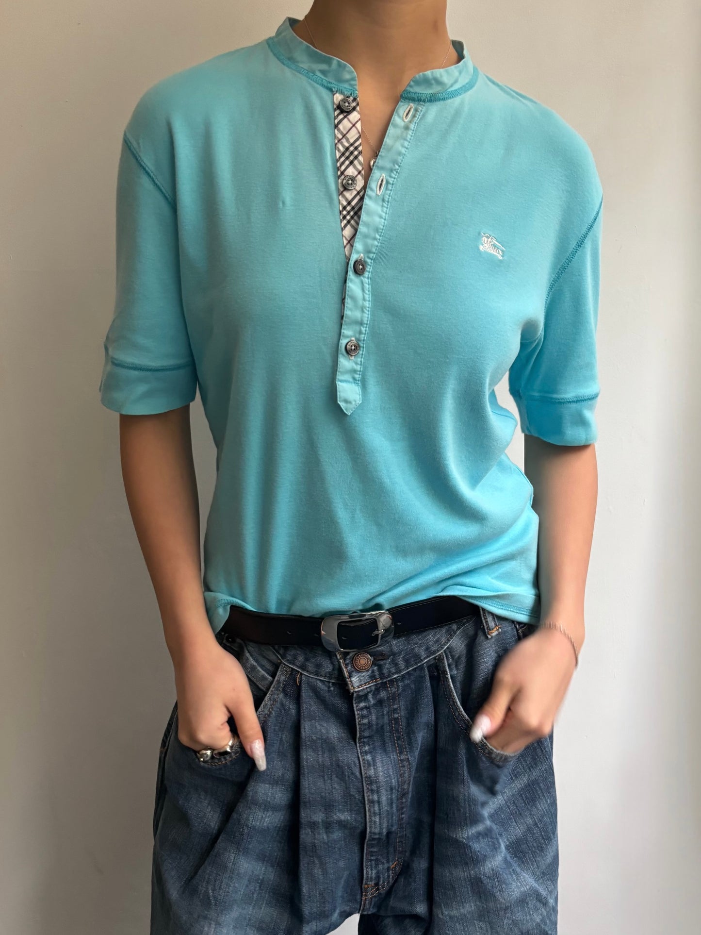 Bright Blue Burberry Tee