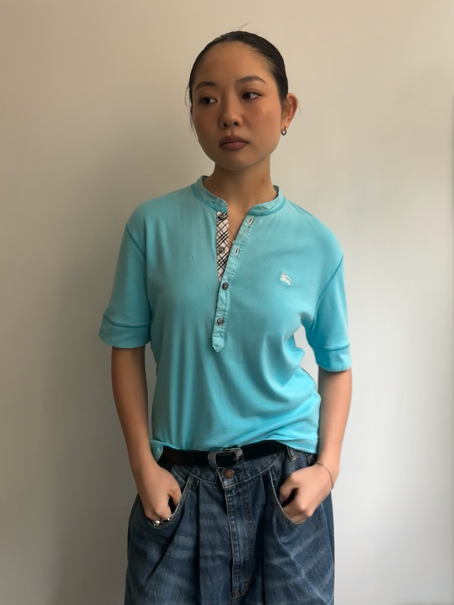 Bright Blue Burberry Tee