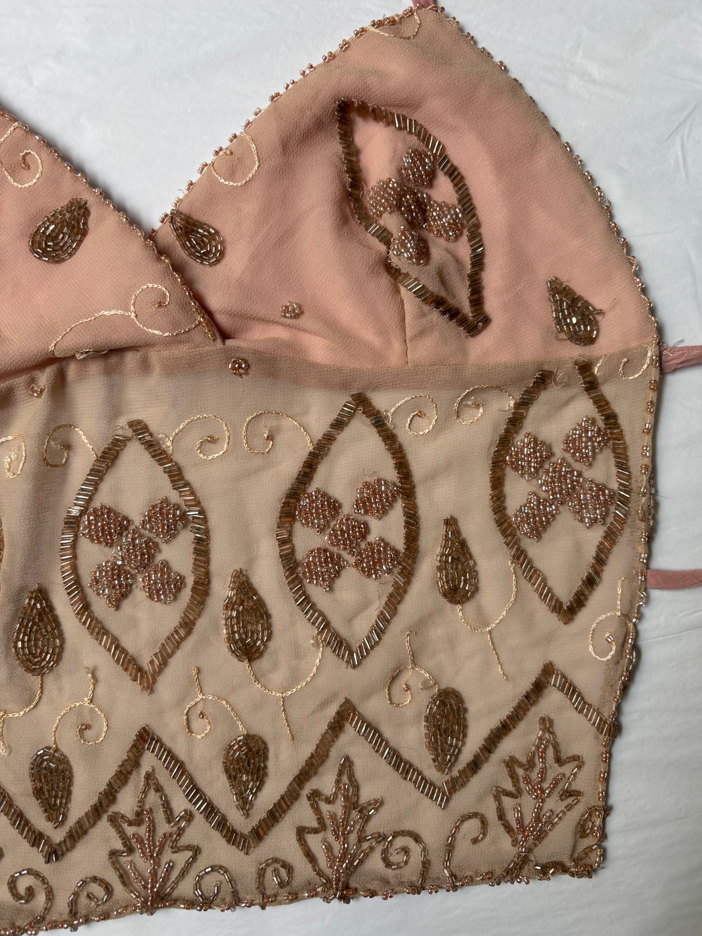 Pink Beaded Halter