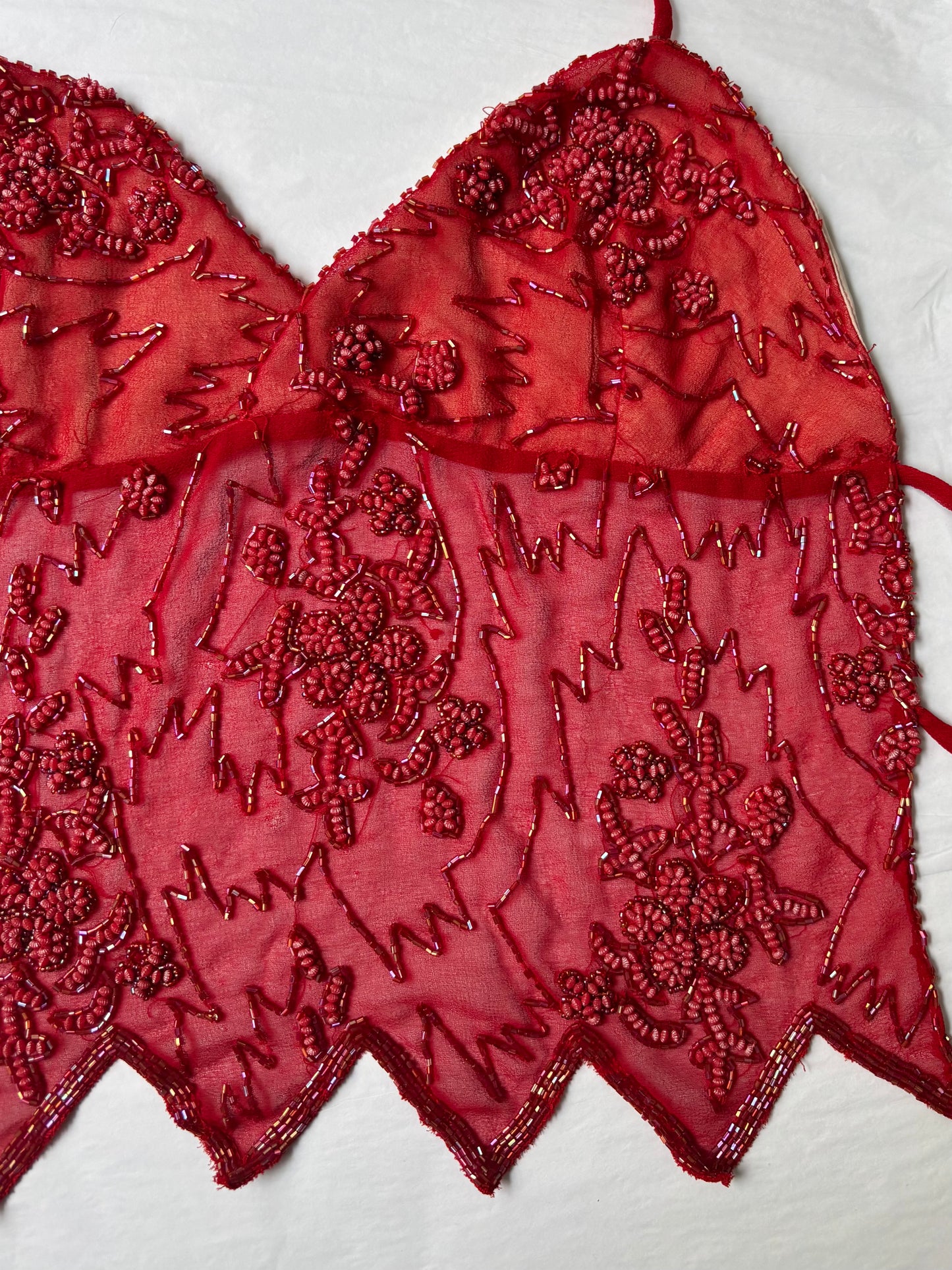 Red Beaded Halter