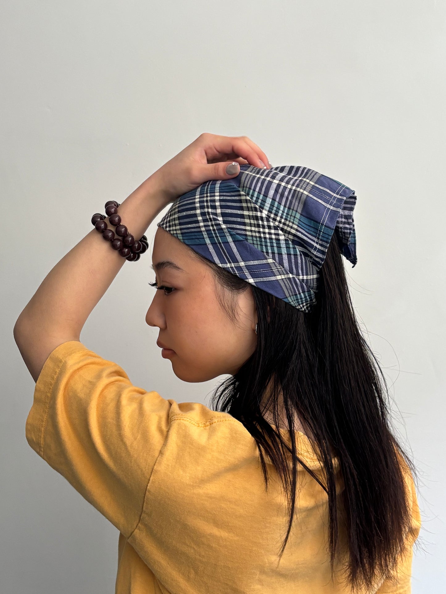 Blue Tartan Bandana