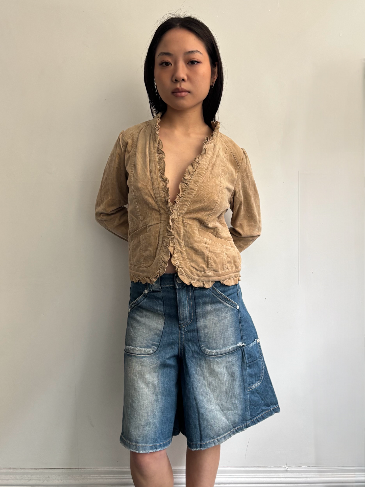 Frilly Corduroy Jacket