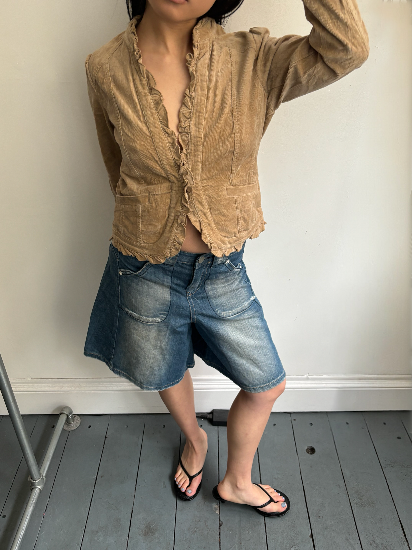 Frilly Corduroy Jacket
