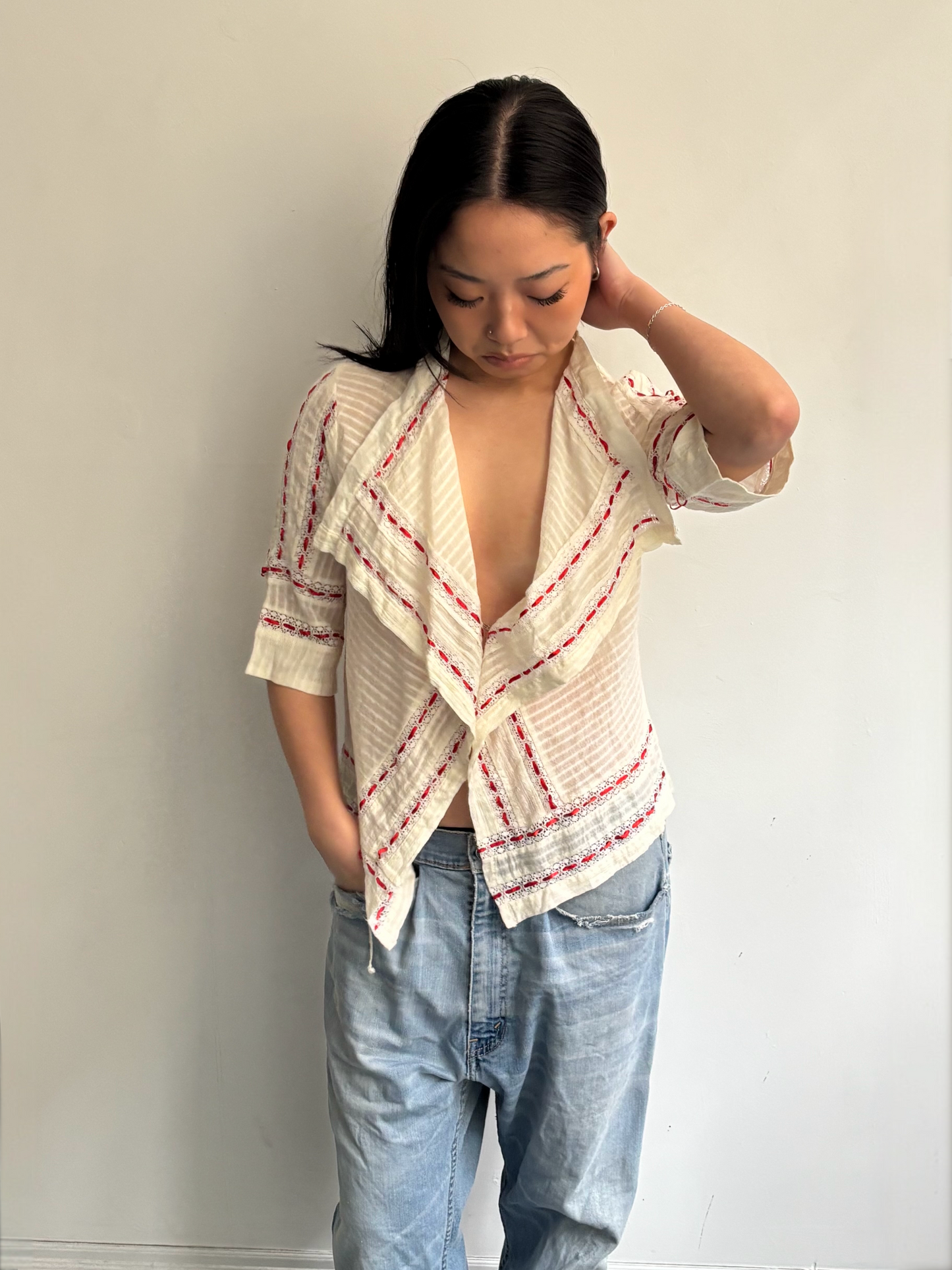 White Lace Blouse