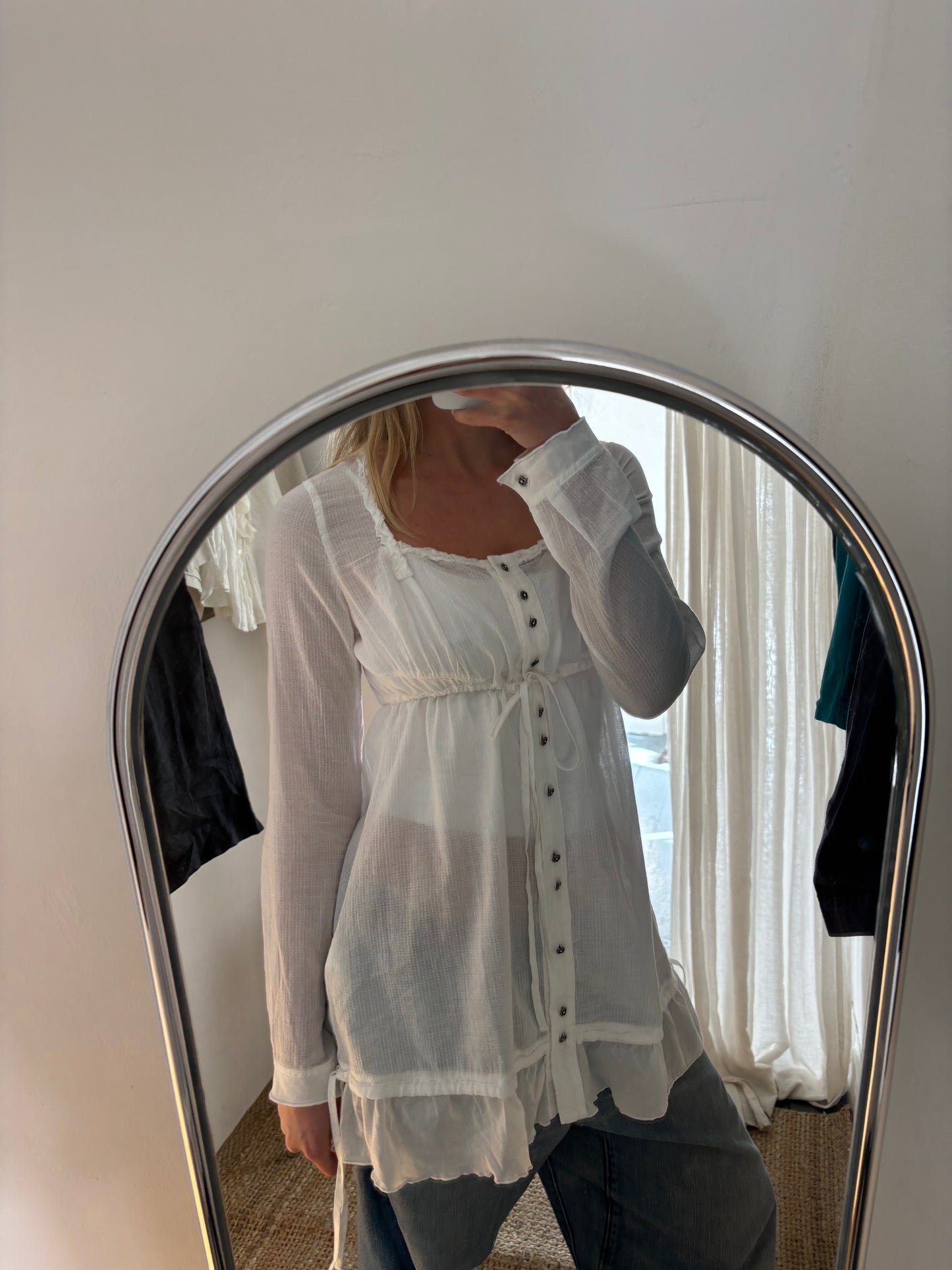 Marithé + François Girbaud White Blouse