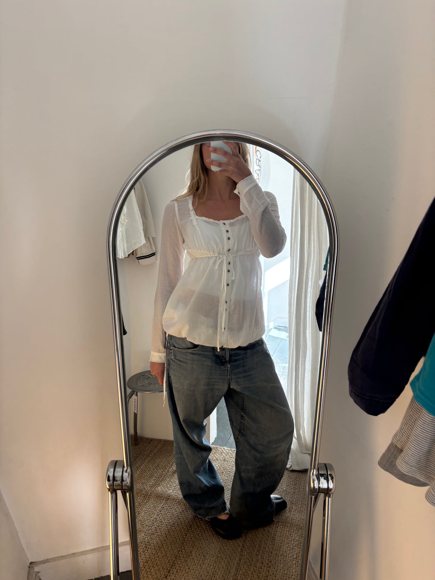 Marithé + François Girbaud White Blouse