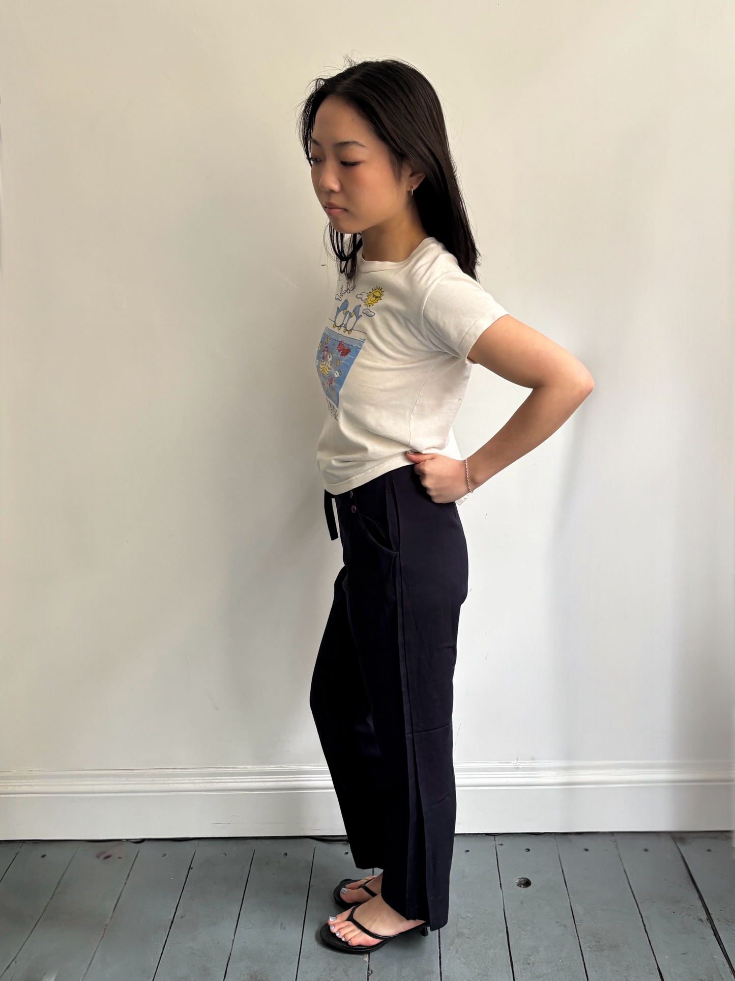 Purple Cotton Trousers