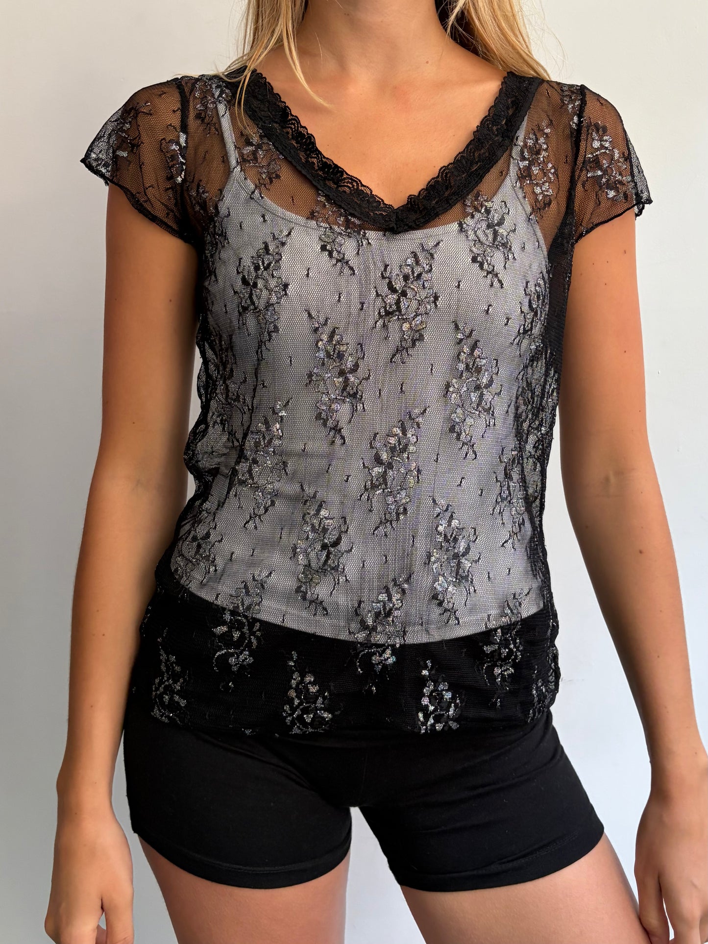 Black Lace Tee