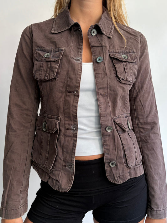 Brown Cargo Shirt
