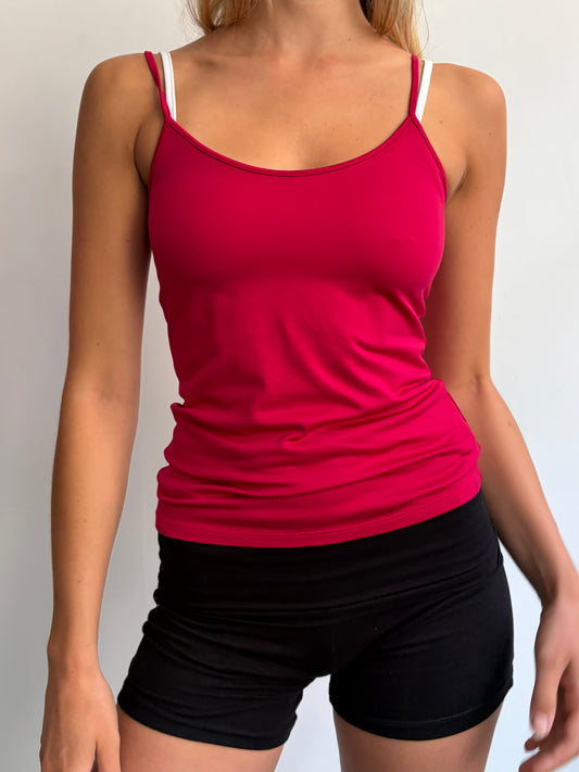 Cherry Red Slinky Cami