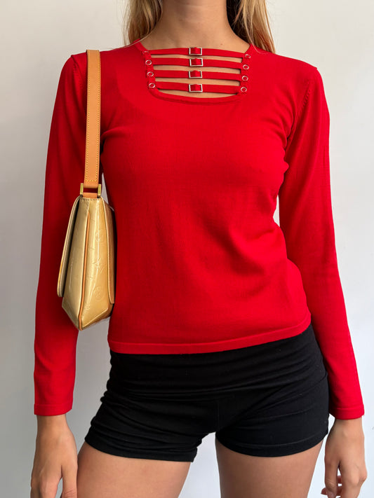Red Knit Jumper