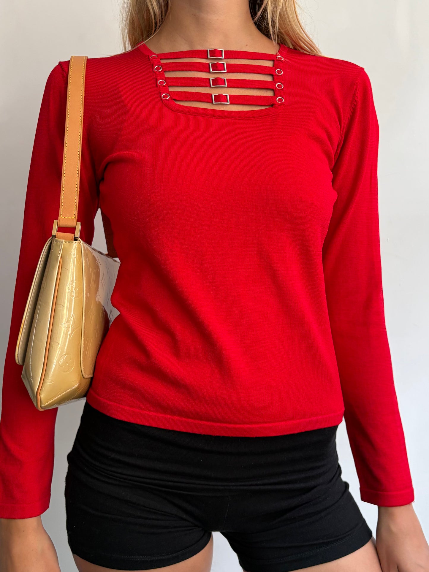 Red Knit Jumper