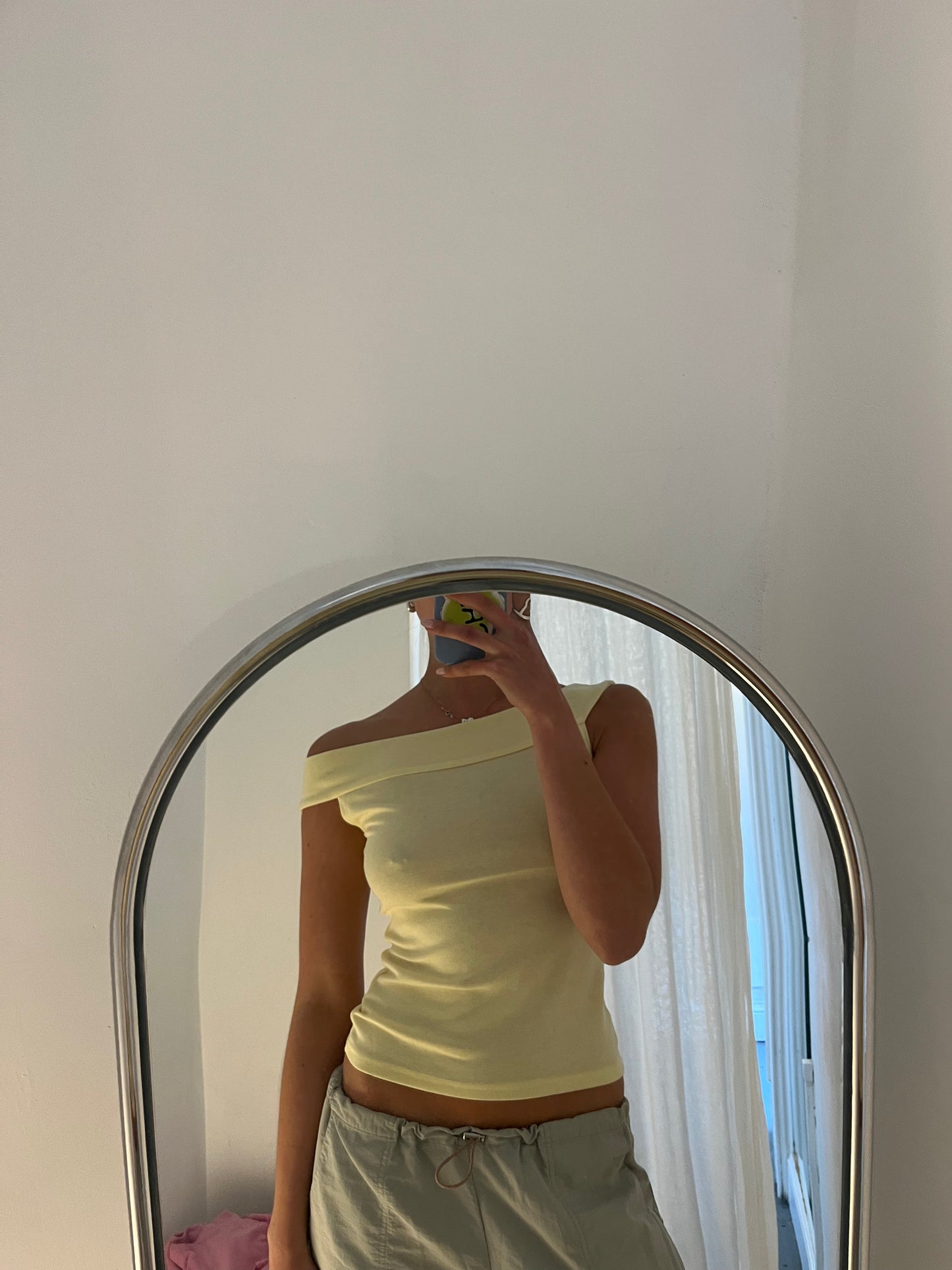 Blue Off Shoulder Top