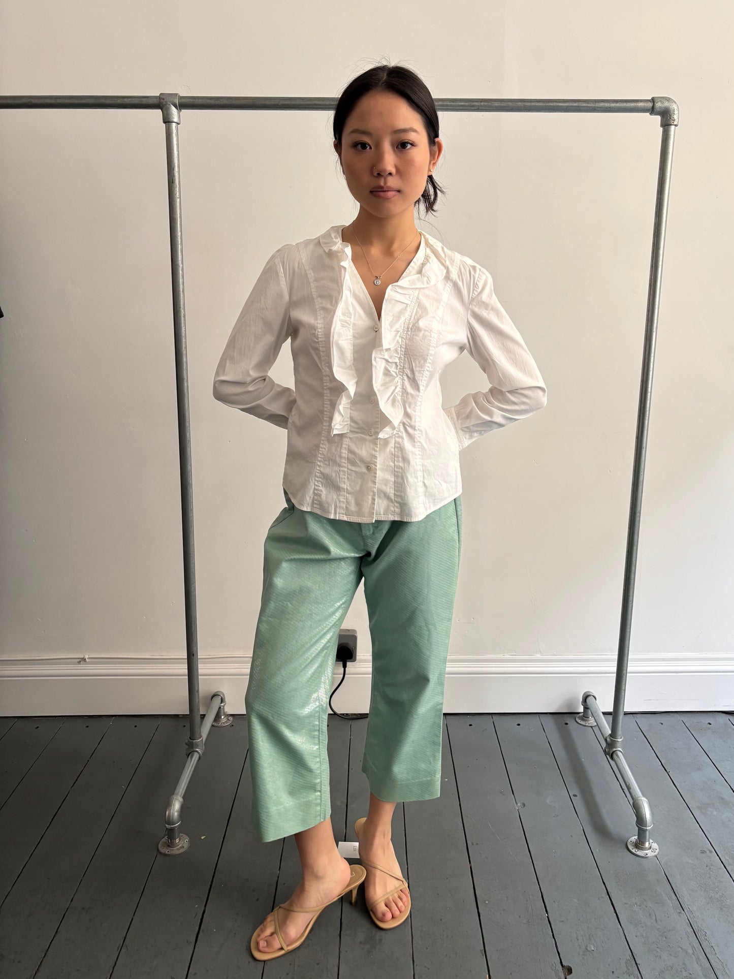 Mermaid 00s Cavalli Capri Trousers