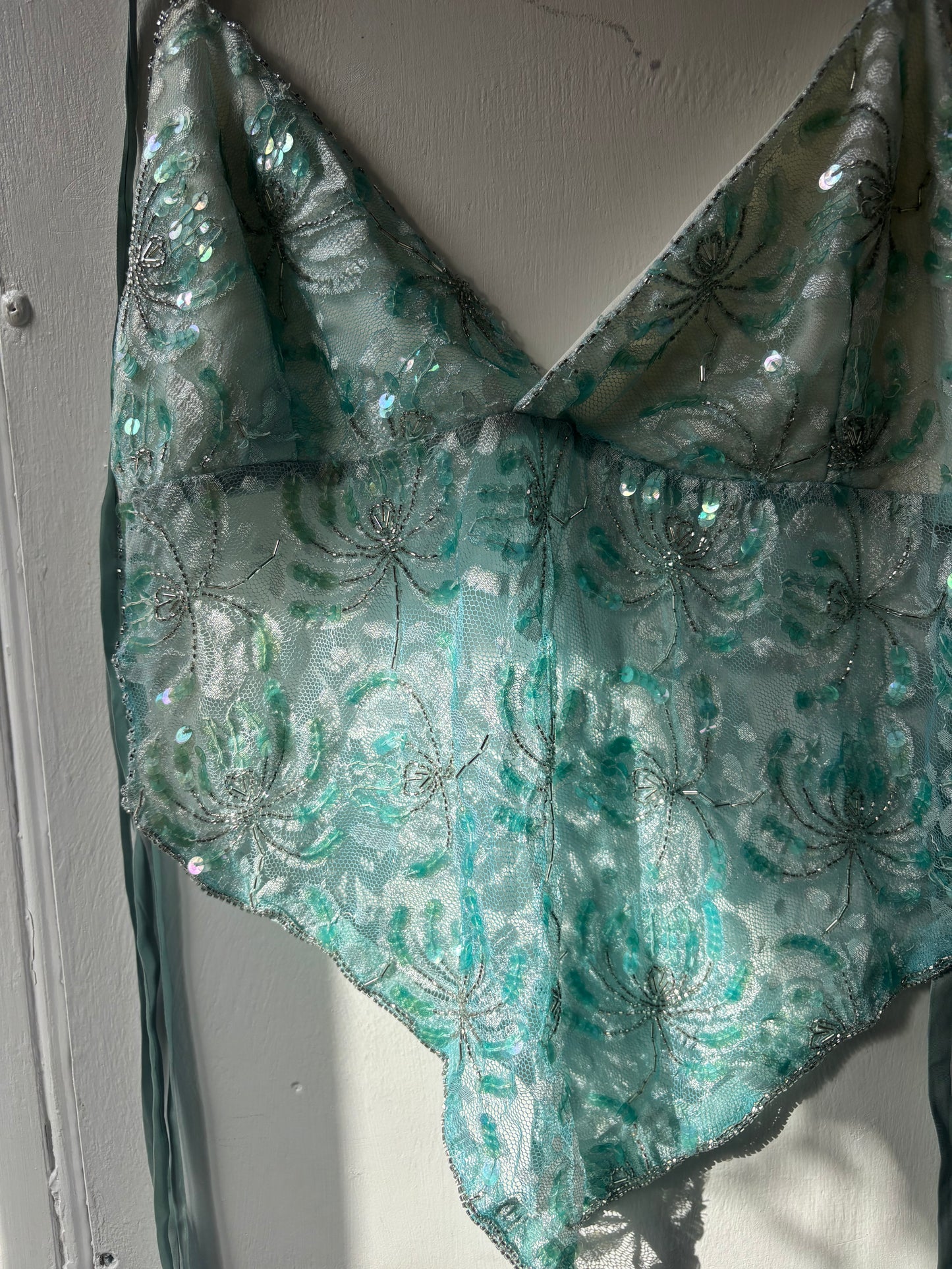 Mint Green Beaded Halter