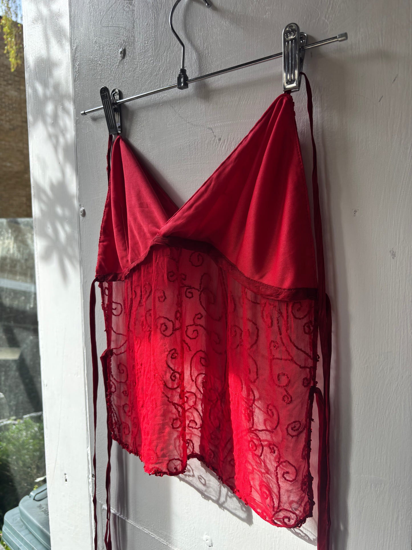 Red Beaded Halter