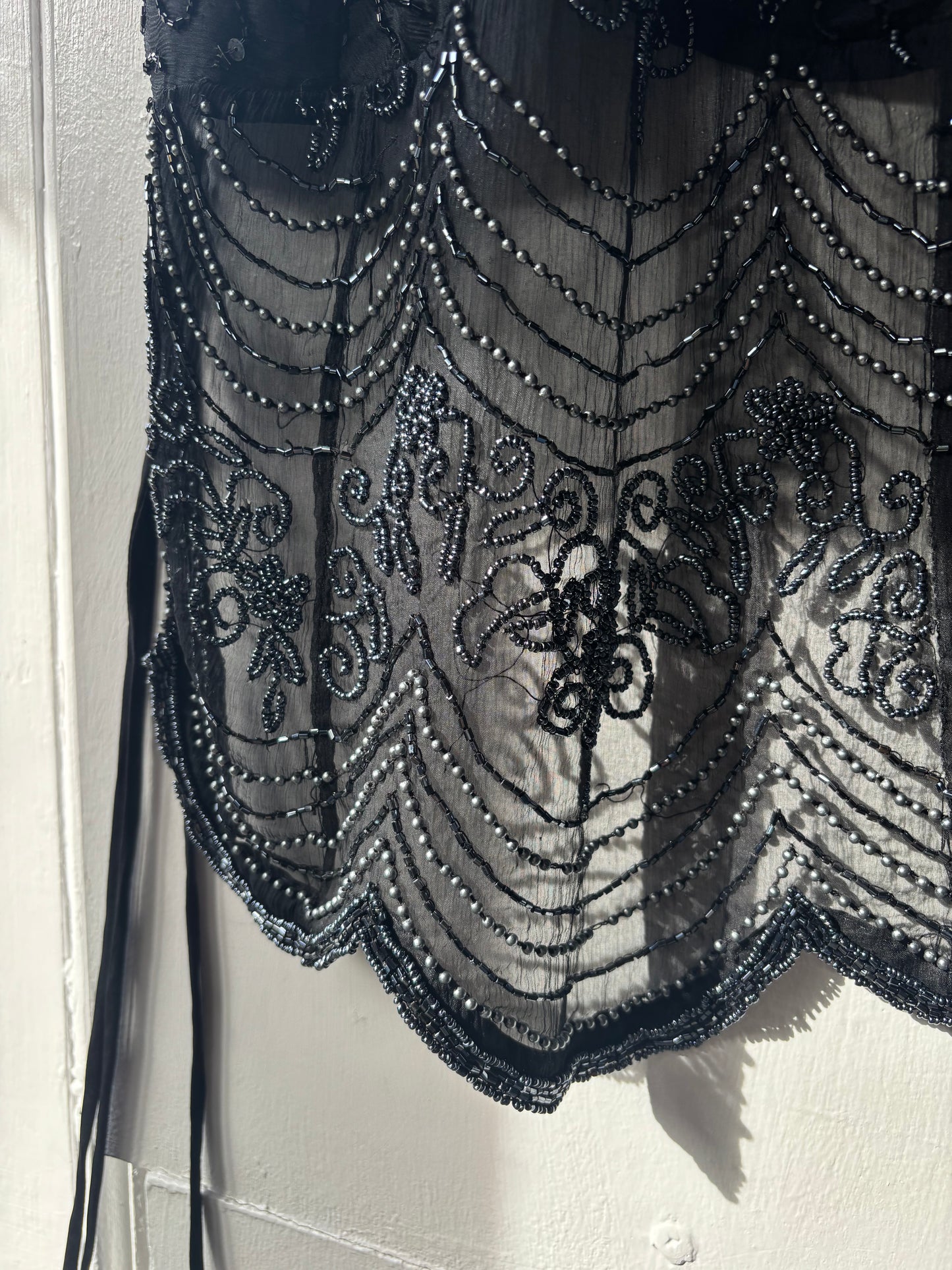 Black Beaded Halter