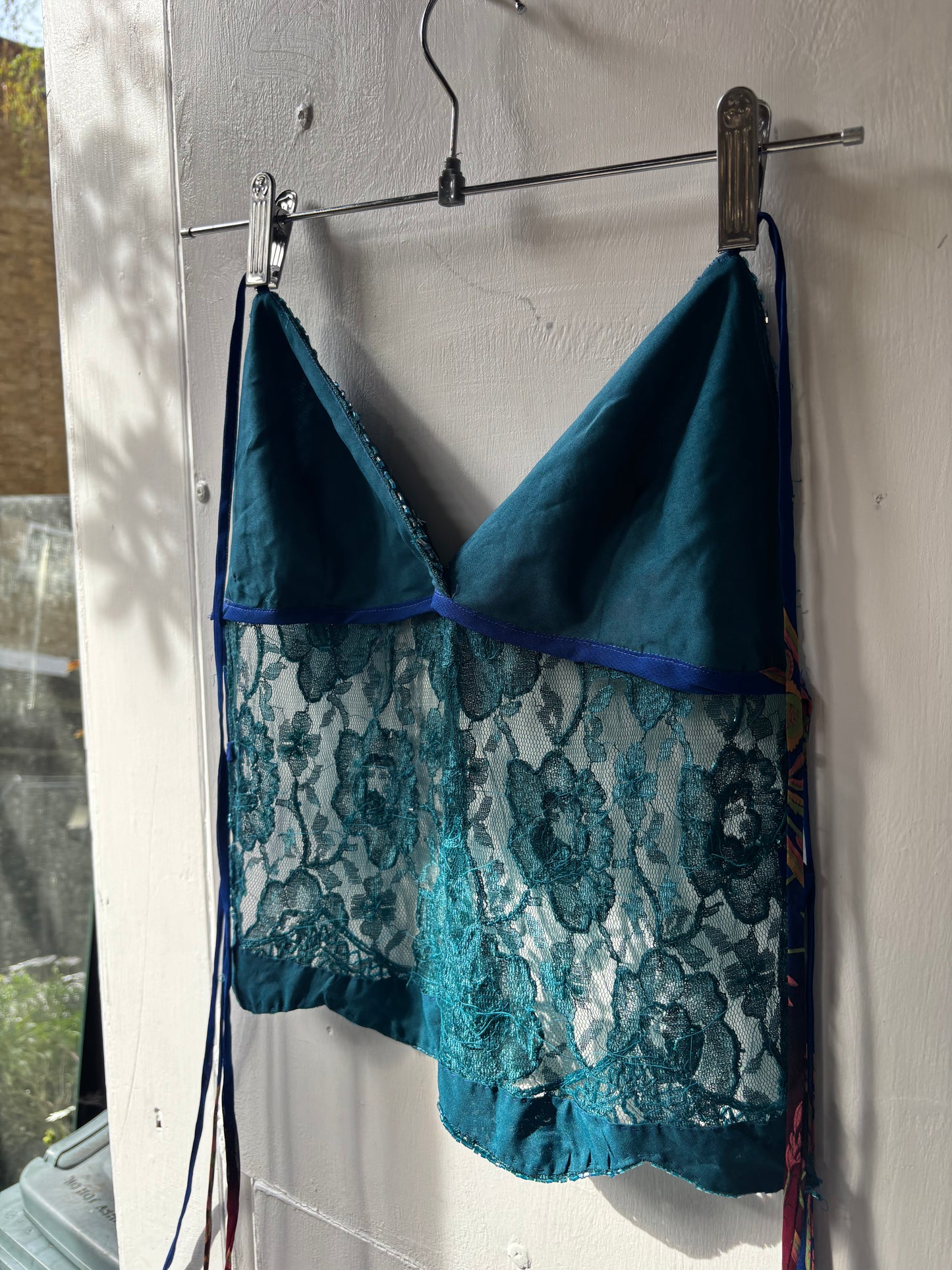 Teal Beaded Halter
