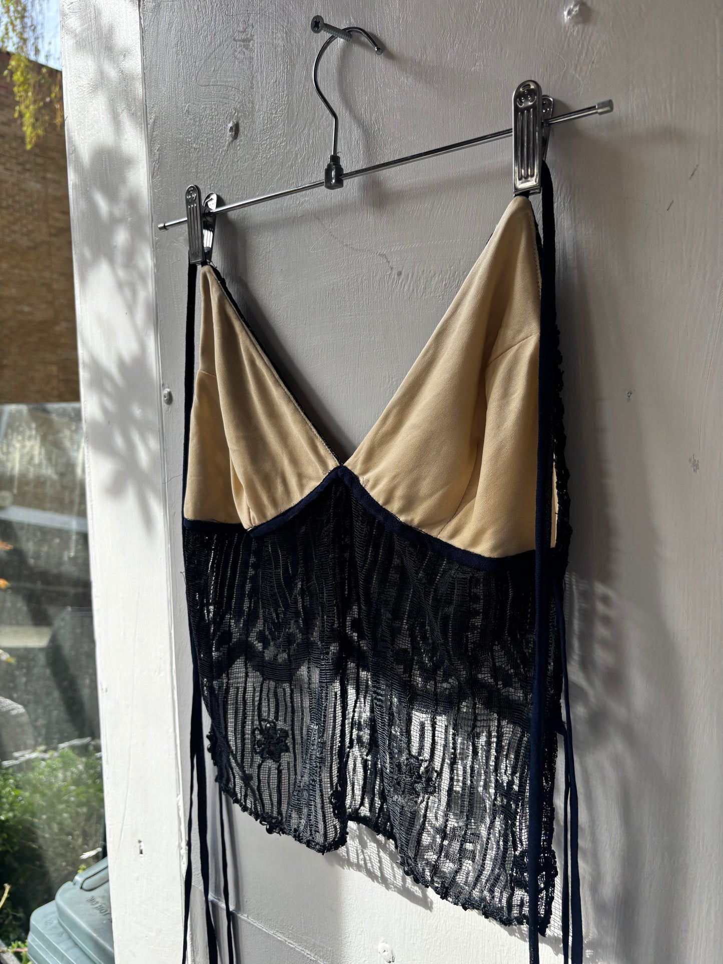 Black Beaded Halter