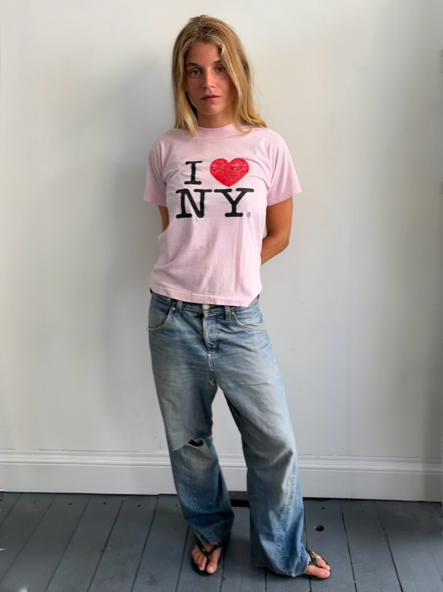 Pink I <3 NY Tee